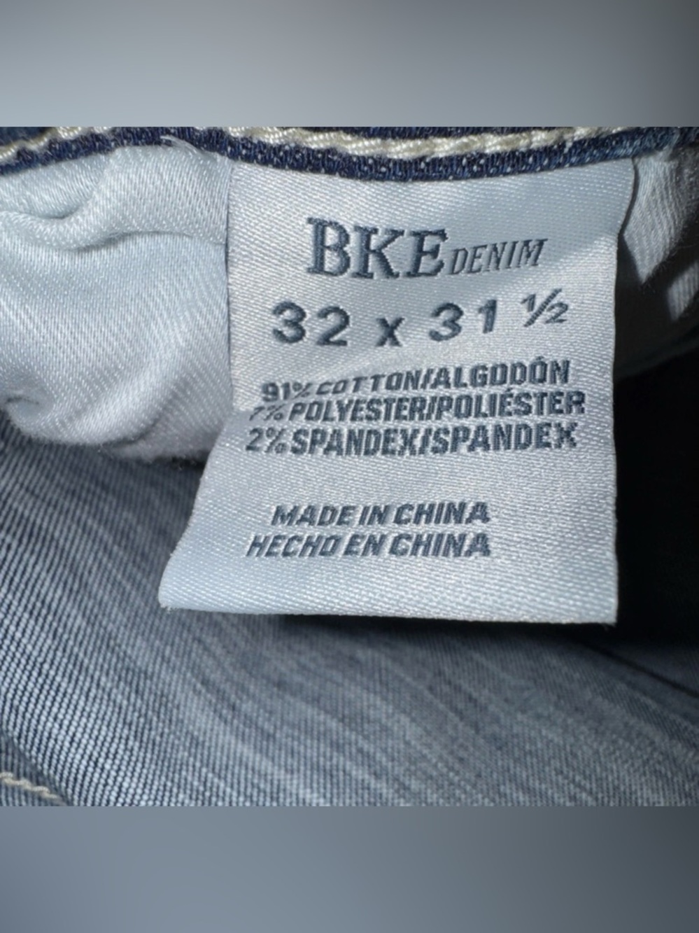 BKE Victoria Universal Fit Boot Mid Rise Jeans Size 32x31.5 (Fit 35x31.5) - Picture 5 of 8